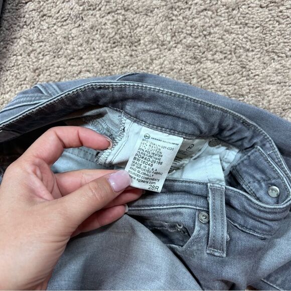 AG Adriano Goldschmied The Legging Super Skinny Ankle Jeans Gray Size 28R - Picture 5 of 7